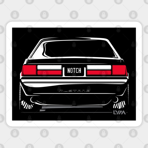 Foxbody Ford Mustang 5.0 Notch Magnet by LYM Clothing